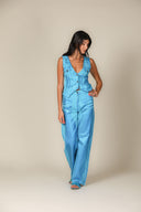 Iridescent Denim Waistcoat