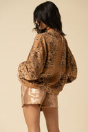 Iridescent Denim Shorts