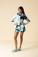 Tie Dye Denim Slim Shirt