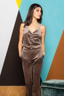 Sequin Velvet Elegant Trousers