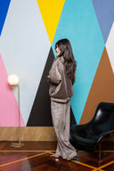 Sequin Velvet Bomber Jacket