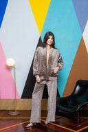 Sequin Velvet Bomber Jacket