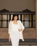 Velvet Strapless Maxi Dress