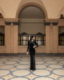 Velvet Backless Maxi Dress