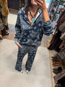Bandana Oversized Zip Hoodie - PRE ORDER SHIPS END OF SEPTEMBER