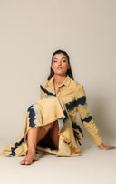 Tie Dye Denim Slim Shirt