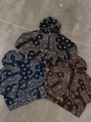 Bandana Oversized Zip Hoodie - PRE ORDER SHIPS END OF SEPTEMBER