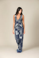 Patch Denim Waistcoat