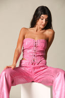 Iridescent Denim Bustier