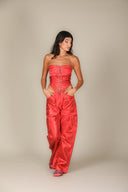 Iridescent Denim Bustier