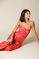 Iridescent Denim Bustier