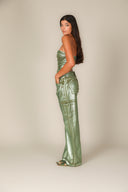 Iridescent Denim Slim Cargos