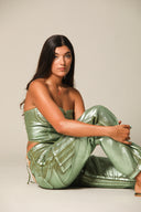 Iridescent Denim Bustier