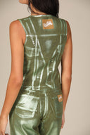 Iridescent Denim Waistcoat