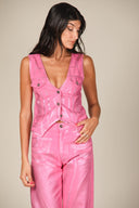 Iridescent Denim Waistcoat