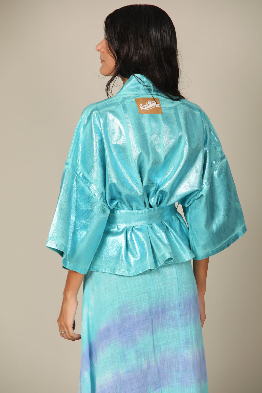 Iridescent Denim Kimono