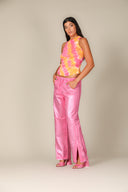 Iridescent Denim Wide Leg