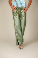 Iridescent Denim Wide Leg