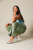 Iridescent Denim Wide Leg