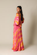 Tie Dye Gauze Maxi Skirt