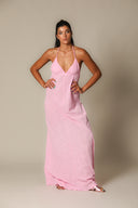 Colour Block Gauze Maxi Dress