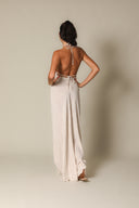 Colour Block Gauze Maxi Dress