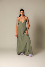 Load image into Gallery viewer, Colour Block Gauze Maxi Dress
