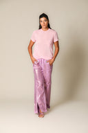 Iridescent Denim Wide Leg