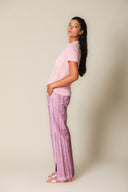 Iridescent Denim Wide Leg