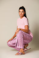 Iridescent Denim Wide Leg