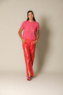 Iridescent Denim Wide Leg