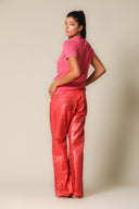 Iridescent Denim Wide Leg