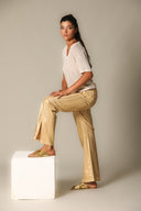 Iridescent Denim Wide Leg