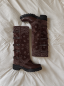 FLOCKED BANDANA BOOTS