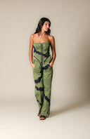 Tie Dye Denim Wide Leg