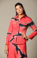 Tie Dye Denim Slim Shirt