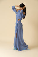 Side Tie Maxi Dress