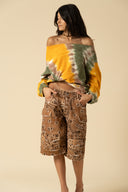 Tie Dye Wide Crewneck Sweatshirt