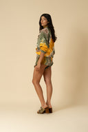 Tie Dye V-Neck Sweatshirt