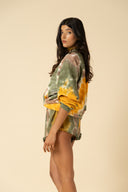 Tie Dye V-Neck Sweatshirt