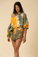 Tie Dye V-Neck Sweatshirt