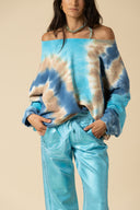 Tie Dye Wide Crewneck Sweatshirt