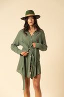 Gauze Mini Dress