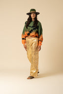 Iridescent Denim Low Waisted Cargos