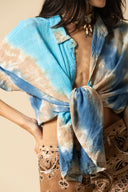 Tie Dye Gauze Oversized Shirt
