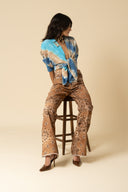 Tie Dye Gauze Oversized Shirt