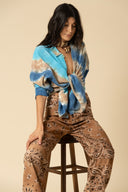 Tie Dye Gauze Oversized Shirt
