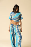 Tie Dye Gauze Crop Top