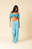 Iridescent Denim Low Waisted Cargos