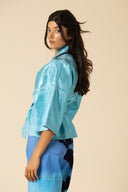 Iridescent Denim Kimono